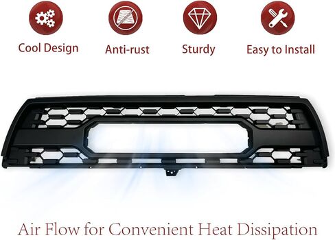 شواية أمامية متوافقة مع 2006 2007 2008 2009 4Runner Direct Results Grille Grille With With Letters و 3 LED Lights و Matte Black in Saudi Arabia