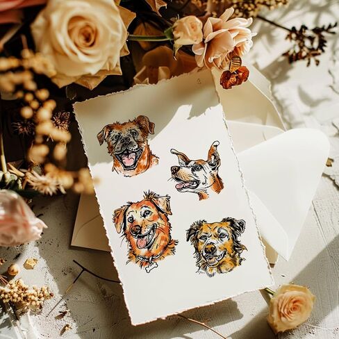 GLOBLELAND Dogs Clear Stamps Birthday Dogs Silicone Clear Stamp Seals Cartoon Gift Dog Transparent Stamps for DIY Scrapbooking Cards Making Photo Album Journal Home Decoration 5.91x5.91 inch in Saudi Arabia