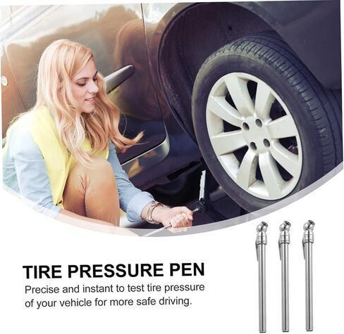Vaguelly 5pcs Car Tire Pressure Gauge Pencil Accurate Portable Tire Pressure Checker for Cars Trucks Suvs and Motorcycles Design in Saudi Arabia