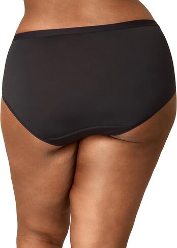 PLAYTEX Women's Microfiber Hipster Pack, Plus-Size Underwear Available, Full Coverage, Moisture-Wicking, 3-Pack in Saudi Arabia