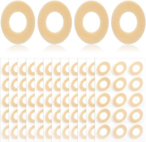 180count coushions cushions وسادات الذرة لأصابع قدم الرغوة البيضاوية مع وسادات الكالس اللاصقة مقاومة للمياه من أجل أسفل القدم تحمي الذرة من فرك ولاصق الاحتكاك للرجال النساء in Saudi Arabia