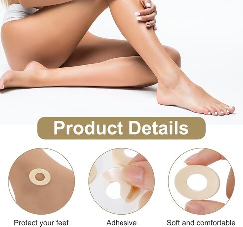 180count coushions cushions وسادات الذرة لأصابع قدم الرغوة البيضاوية مع وسادات الكالس اللاصقة مقاومة للمياه من أجل أسفل القدم تحمي الذرة من فرك ولاصق الاحتكاك للرجال النساء in Saudi Arabia