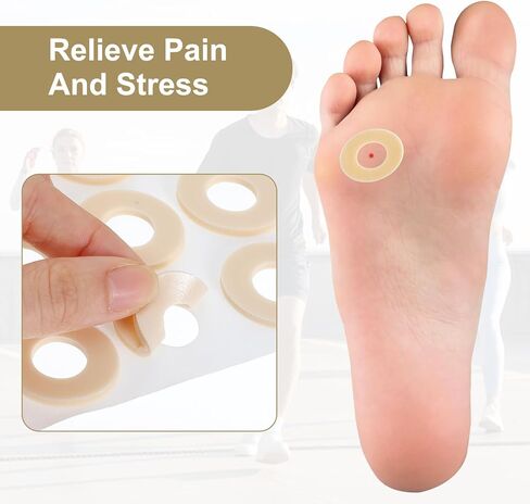 180count coushions cushions وسادات الذرة لأصابع قدم الرغوة البيضاوية مع وسادات الكالس اللاصقة مقاومة للمياه من أجل أسفل القدم تحمي الذرة من فرك ولاصق الاحتكاك للرجال النساء in Saudi Arabia