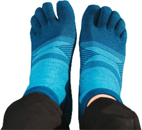 Merino Wool Five Toe Socks for Men and Women, 2 Pair, Moisture Wicking Athletic, Running, Ankle Height in Saudi Arabia