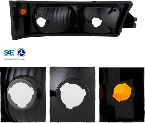 AKKON - For 2003-2006 Chevy Silverado/Avalanche Black Bumper Turn Signal Parking Lights Lamps Left + right Pair in Kuwait