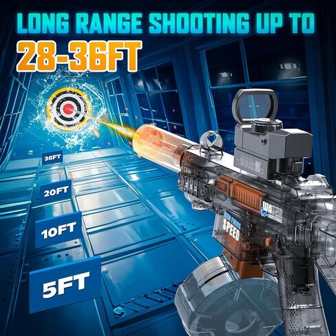 مسدس مياه كهربائي، مسدسات رش أوتوماتيكية بزر واحد يصل مداه إلى 32 قدمًا، 370 سي سي + 2 قاذف مياه فائق السعة 120 سي سي للأطفال والكبار في حمام السباحة والشاطئ وألعاب إطلاق النار في الهواء الطلق in Kuwait