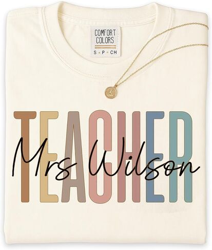 Comfort Color Personalized Teacher Shirts Sweatshirt Hoodie For Women, Custom Teacher Gifts, Teachers Appreciation 1 in Kuwait