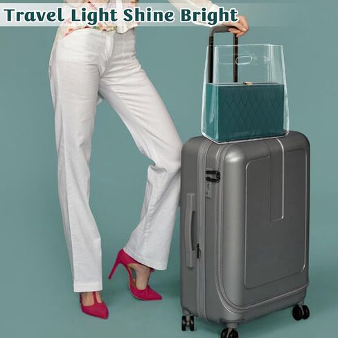 PU Leather Travel Jewelry Case Twill Jewelry Organizer Box مع مرآة 8.86 × 5.9 × 2.8 بوصة محمولة جوهر تخزين المجوهرات فكرة هدية (أسود) in Saudi Arabia