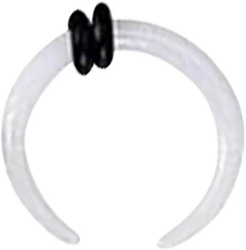 1-2PCS Acrylic Pincher Tapers Septum Rings 00G 0G 1G 2G 4G 6G 8G 10G 12G 14G Buffalo Horseshoe Stretcher Expander Gauges Ear Nose Piercing Taper Kit in Saudi Arabia
