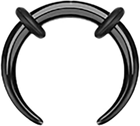 1-2PCS Acrylic Pincher Tapers Septum Rings 00G 0G 1G 2G 4G 6G 8G 10G 12G 14G Buffalo Horseshoe Stretcher Expander Gauges Ear Nose Piercing Taper Kit in Saudi Arabia