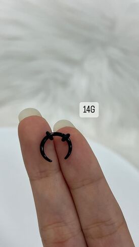 1-2PCS Acrylic Pincher Tapers Septum Rings 00G 0G 1G 2G 4G 6G 8G 10G 12G 14G Buffalo Horseshoe Stretcher Expander Gauges Ear Nose Piercing Taper Kit in Saudi Arabia