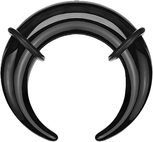 1-2PCS Acrylic Pincher Tapers Septum Rings 00G 0G 1G 2G 4G 6G 8G 10G 12G 14G Buffalo Horseshoe Stretcher Expander Gauges Ear Nose Piercing Taper Kit in Saudi Arabia
