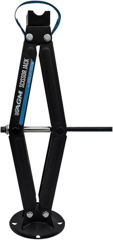 Heavy Duty Scissor Jack for Car - 2000 lbs Capacity, 26.5" Lift Height, 3/4" Hex Drive - Portable Scissor Lift Jack with Carry Handle, VersaLift Head, Wrench & Drill Adapter in Saudi Arabia