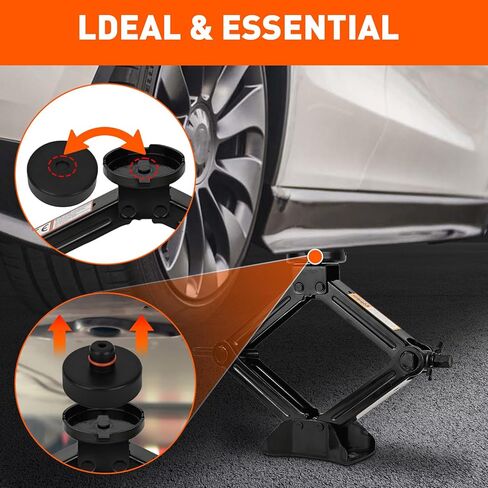 مجموعة Car Jack Kit لـ Tesla Model 3/S/X/Y ، مقص المقص ، مقبس الرفع ، مجموعة إصلاح الإطارات مع وجع العروة ، جاك ، جاك مقص 2.5 طن من أجل Tesla in Kuwait