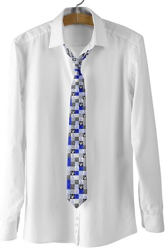 Feelyou Cheer Funny Necktie Cheerleading Men's Ties Modern Rhythmic Art Gymnastics Slim Skinny Ties Blue in Saudi Arabia