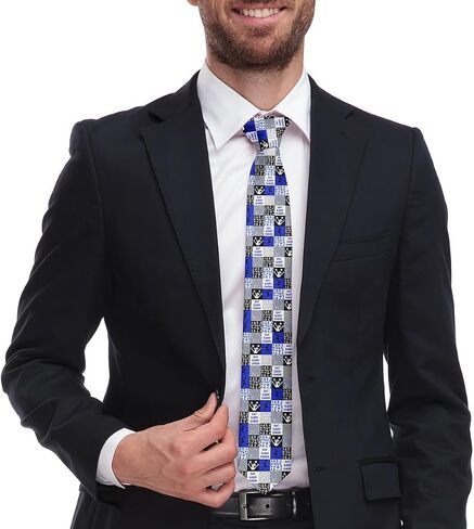 Feelyou Cheer Funny Necktie Cheerleading Men's Ties Modern Rhythmic Art Gymnastics Slim Skinny Ties Blue in Saudi Arabia