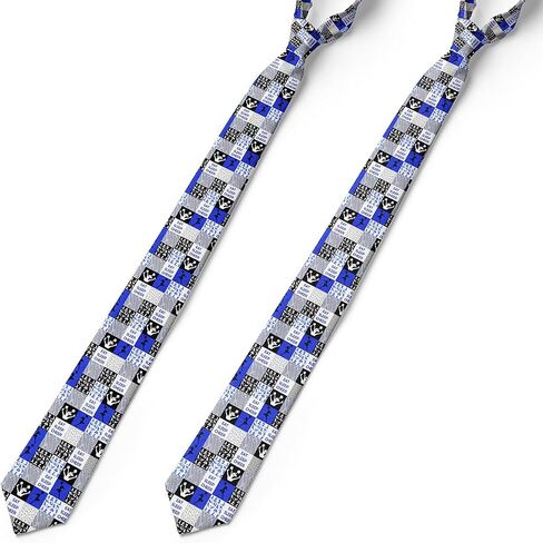 Feelyou Cheer Funny Necktie Cheerleading Men's Ties Modern Rhythmic Art Gymnastics Slim Skinny Ties Blue in Saudi Arabia