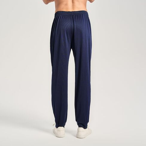 3PC Men's Tapered Jogger Pants with Zipper Pockets - Snag-Proof Mesh Fabric, Breathable for Sports & Casual Wear in Kuwait