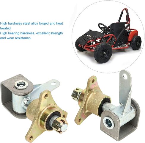 Front Wheel Hubs Steering Spindle 17mm 3 Stud Front Wheel Hubs Steering Spindle Steel Alloy for 6in Tires Quad Bike ATV Kart in Saudi Arabia