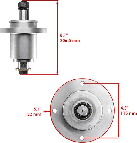 Caltric 461950 مغزل متوافق مع قطر معدات الطاقة SCAG 5.1 "الارتفاع: 8.1" in Kuwait