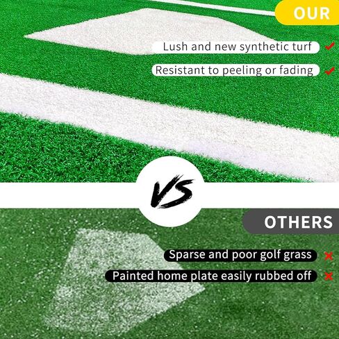 بساط مضرب البيسبول، بساط تدريب على ضرب البيسبول، كرة لينة مرصعة بالعشب، بساط تدريب على ضرب البيسبول، صندوق ضارب مضاد للبهتان، بساط ممارسة محمول للعشب مع حزام للحمل in Kuwait