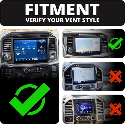 Tackform Vent Phone Mount Compatible with 2021-2024 Ford F150 and Raptor | CNC Machined Aluminum | Zero Slip, Anti-Scratch | Universal Magnetic Phone Holder | Short Reach | (NOT MAGSAFE Compatible) in Saudi Arabia