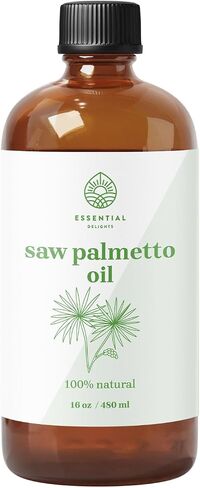 Saw Palmetto Oil - Premium Undiluted Carrier Oil by Essential Delights (4 oz.) | for Skin, Face, Body, Hair Revitalization | Vegan & Cruelty Free in Saudi Arabia