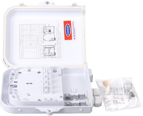 6 Core Fiber Optical Terminal Box Fiber Optic Distribution Enclosure FTTH Fiber Optic Accessories 8.08 x 5.31 x 1.57inch in Kuwait