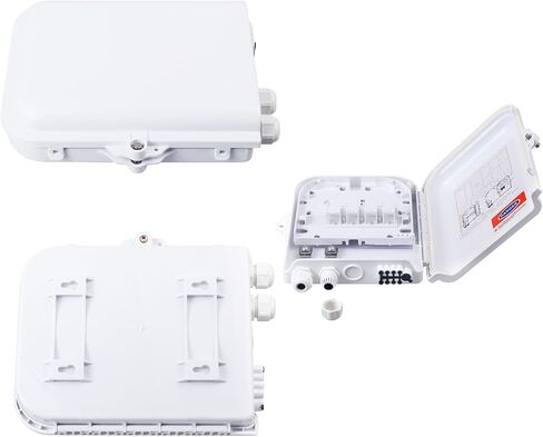 6 Core Fiber Optical Terminal Box Fiber Optic Distribution Enclosure FTTH Fiber Optic Accessories 8.08 x 5.31 x 1.57inch in Kuwait