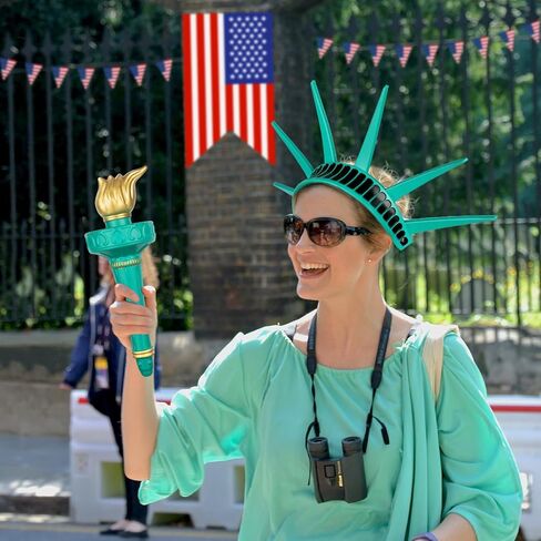 Statue of Liberty Crown and Torch,Statue of Liberty Costume Accessories for Adult Independence Day Cosplay in Kuwait