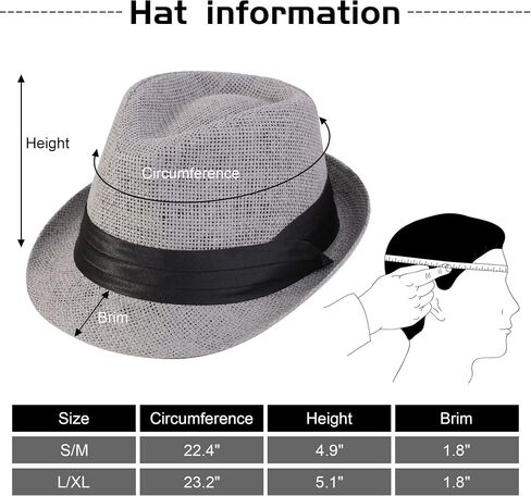 Simplicity Fedora for Men Women Unisex Men's Women's Classic Manhattan Structured Gangster Trilby Fedora Hat in Saudi Arabia