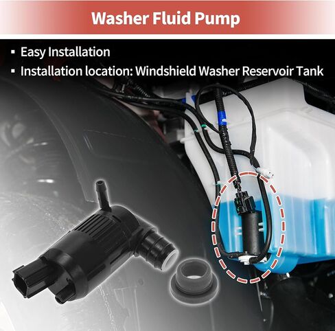 مضخة غسالة Acropix الزجاج الأمامي مع مضخة سائل غسالة الزجاج الأمامي من أجل Ford for Ranger for Lincoln for Continental MKZ No.BA5317664AA - حزمة 1 in Saudi Arabia