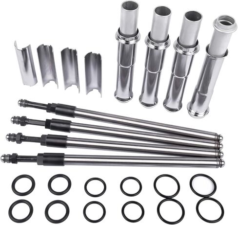Geluoxi Pushrods القابلة للتعديل وغطاء قضبان القضيب البديل ل Harley Twin Cam 1999-2017 493889 in Kuwait