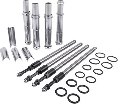 Geluoxi Pushrods القابلة للتعديل وغطاء قضبان القضيب البديل ل Harley Twin Cam 1999-2017 493889 in Kuwait