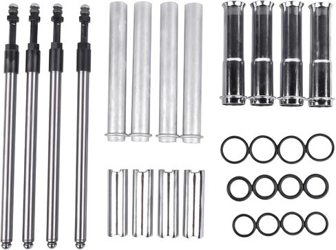 Geluoxi Pushrods القابلة للتعديل وغطاء قضبان القضيب البديل ل Harley Twin Cam 1999-2017 493889 in Kuwait
