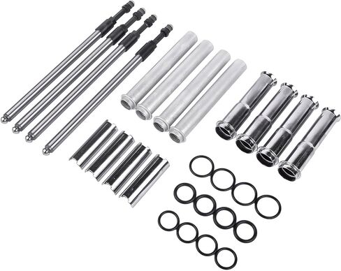 Geluoxi Pushrods القابلة للتعديل وغطاء قضبان القضيب البديل ل Harley Twin Cam 1999-2017 493889 in Kuwait