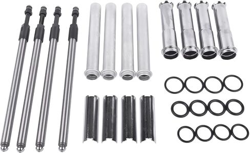 Geluoxi Pushrods القابلة للتعديل وغطاء قضبان القضيب البديل ل Harley Twin Cam 1999-2017 493889 in Kuwait