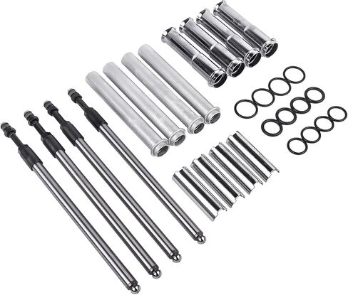 Geluoxi Pushrods القابلة للتعديل وغطاء قضبان القضيب البديل ل Harley Twin Cam 1999-2017 493889 in Kuwait