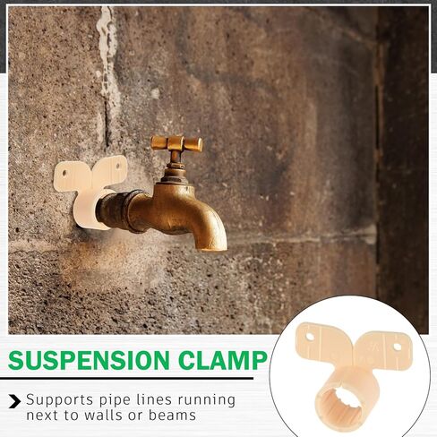 50 Pack 1/2 Inch Pipe Supports Suspension Clamp Butterfly Style Pipe Clamps Pex Clamps for Pex, Copper, CPVC Pipe in Kuwait