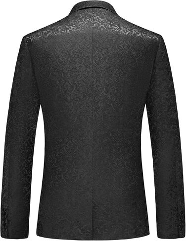 Rogers & Morris Blazer for Men Casual Slim fit Suit Jacket Paisley Chaqueta Floral Men's Sport Coat Party Dress in Kuwait