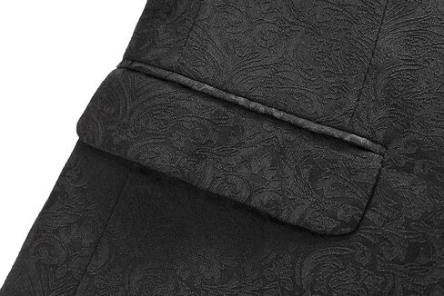 Rogers & Morris Blazer for Men Casual Slim fit Suit Jacket Paisley Chaqueta Floral Men's Sport Coat Party Dress in Kuwait