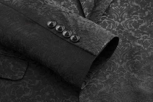 Rogers & Morris Blazer for Men Casual Slim fit Suit Jacket Paisley Chaqueta Floral Men's Sport Coat Party Dress in Kuwait
