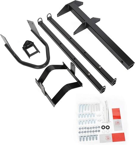 HECASA 600LB Motorcycle Carrier with Loading Ramp Heavy Duty Steel Hauler Rack Dirt Bike Rack Hitch Mount - You Will Get Multiple Packages in Kuwait