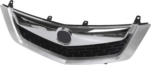 الشبكة الأمامية Hecasa متوافقة مع 2009 2010 Acura TSX Silver ABS Plastic Grill مع تقليم صب in Saudi Arabia