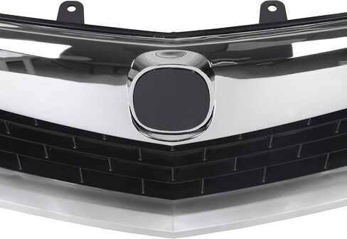 الشبكة الأمامية Hecasa متوافقة مع 2009 2010 Acura TSX Silver ABS Plastic Grill مع تقليم صب in Saudi Arabia