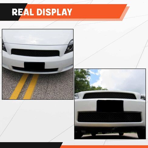 Kojem Front Upper & Lower Grill Compatible with 2005-2010 Scion tC ABS Plastic Bumper Hood Mesh Grille Black in Saudi Arabia