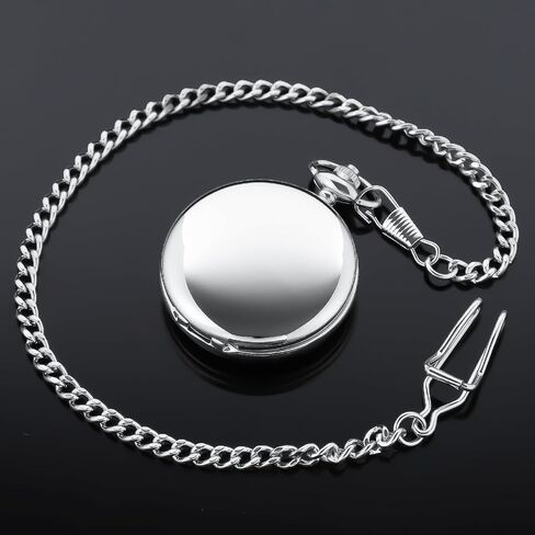 Tiong Smooth Pocket Hatches Quartz Arabic Numerals Men Men Watch watch with chain & box in Saudi Arabia