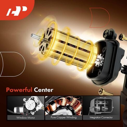 A-Premium Power Electric Window Regulator with 6-Pin Motor Compatible with Acura TL 2004-2008, Front Left Driver Side, Replace# 72250SEP305 in Saudi Arabia