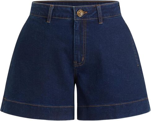 CIDER Jean Shorts for Women Denim Shorts with Pockets Mid Rise Stretchy Casual Jorts Trendy Summer Outfits Y2K in Saudi Arabia