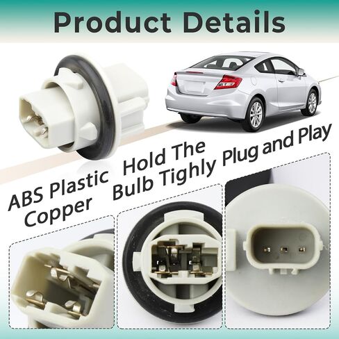 2 Pcs 33302-S5A-A01 Turn Signal Pointer Socket T20 W Compatible with Honda Odyssey Element Crosstour Civic CR-V for Acura TSX TL RDX - Replaces 33302S5AA01 33302-S5A-A01 in Saudi Arabia